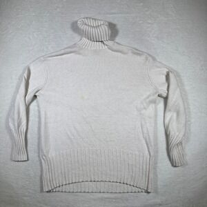 A New Day Cream Knit Turtleneck Sweater Womens XS